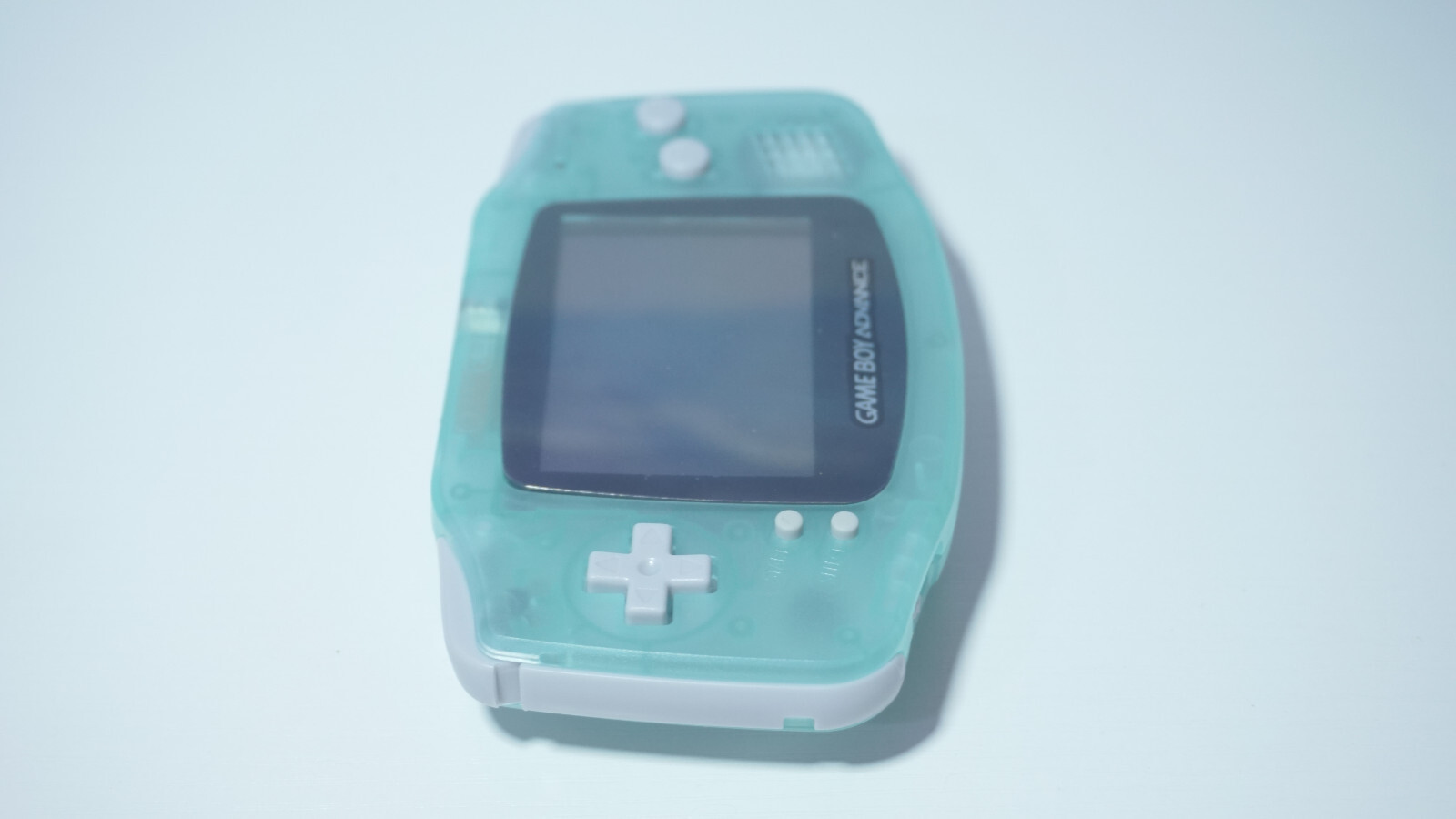 Glow in the Dark Transparent Clear Blue Nintendo Game Boy Advance GBA AGB-001