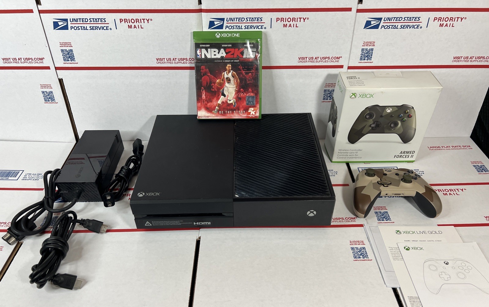 Microsoft Xbox One 500GB Console W/ Armed Forces Controller- SAME DAY -WARRANTY
