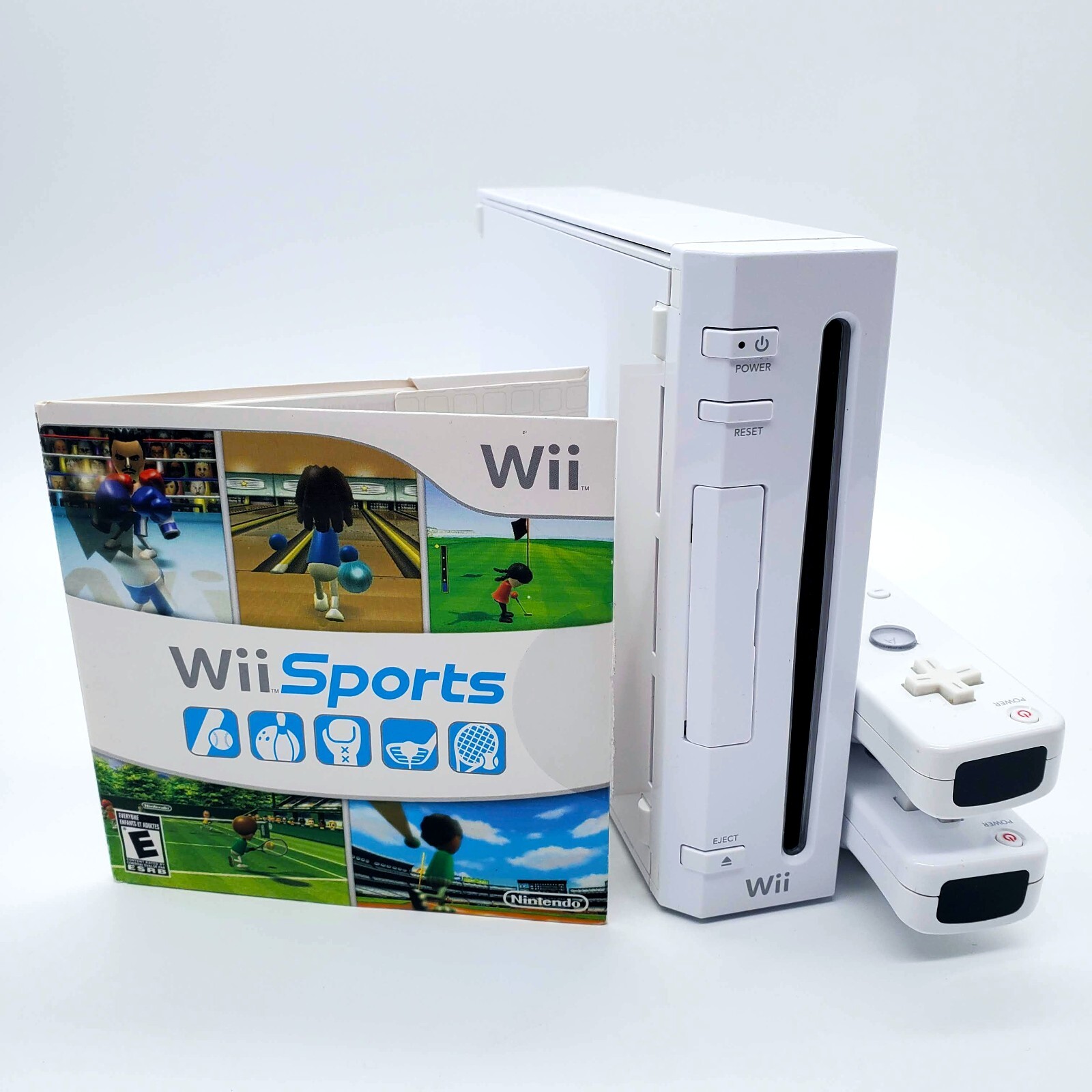 Nintendo Wii Console Complete Set Mario Kart GameCube Support