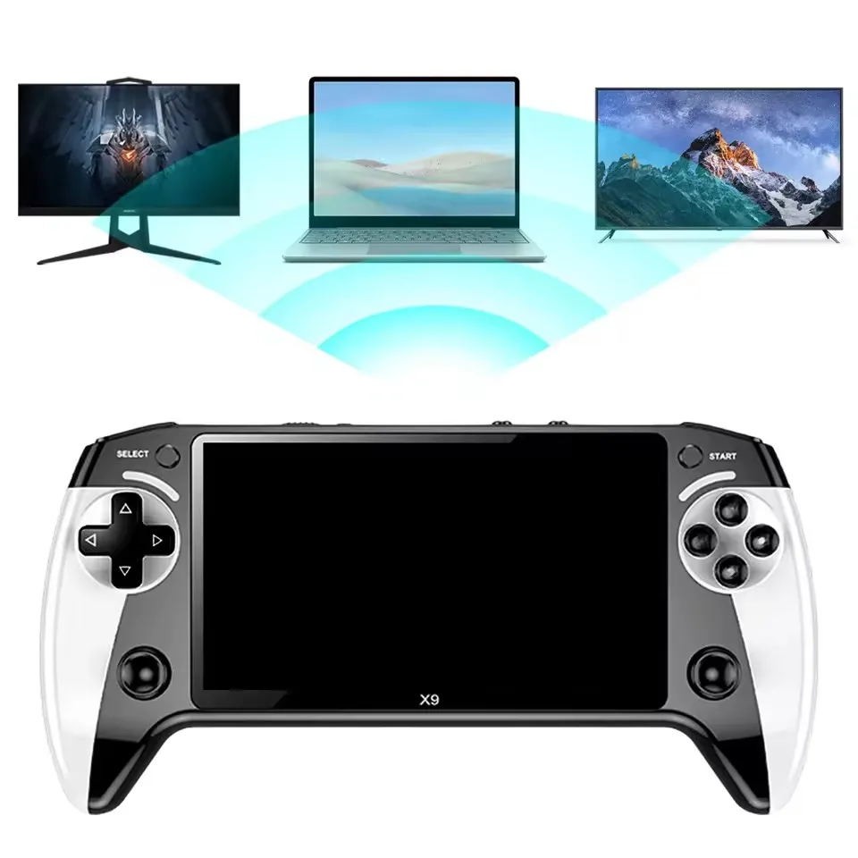 X9 Handheld Game Console 5.5 Inch IPS Screen, Video Games 10000+ Games