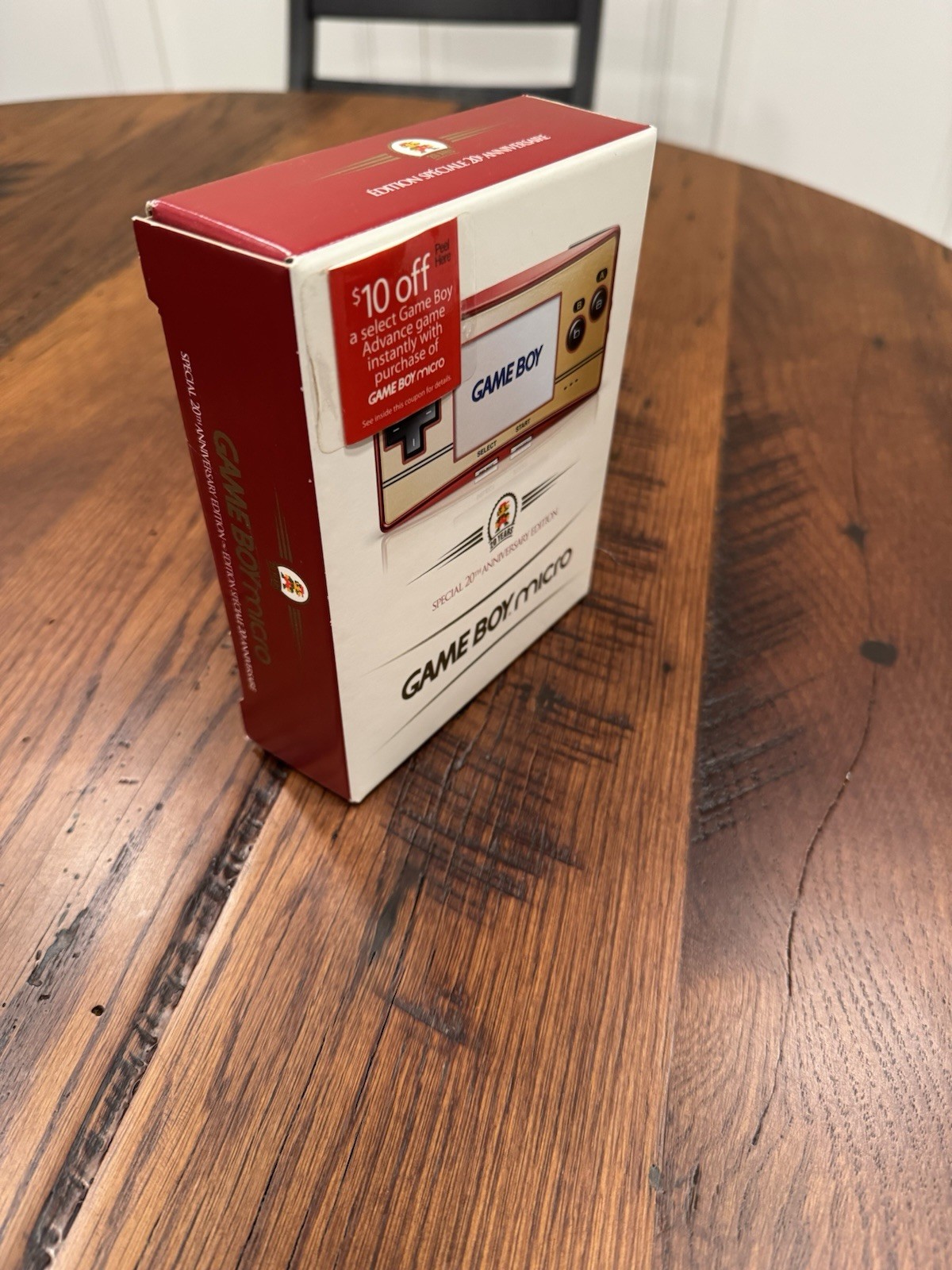 Nintendo Gameboy Micro Special 20th Anniversary Edition 2005 Mint Factory Sealed