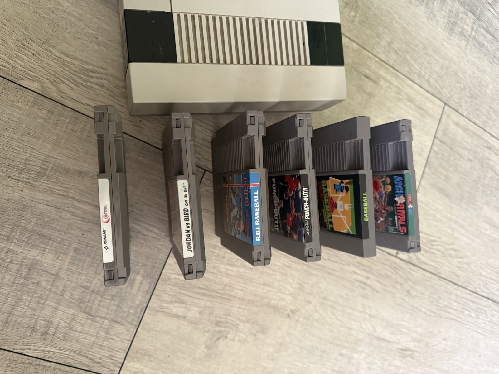 Nintendo Entertainment System Console With 6 Games Working Perfectly!!!!!