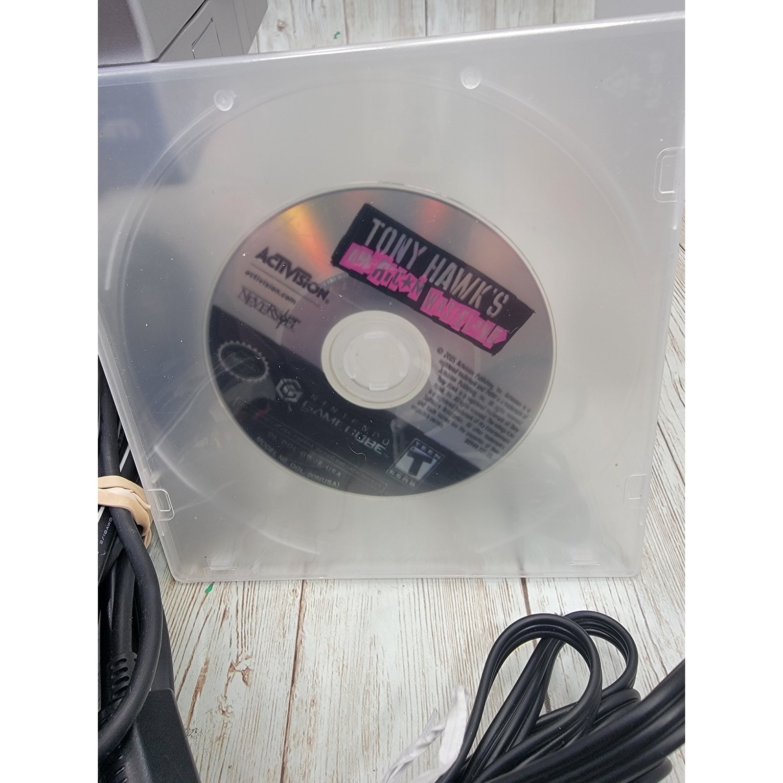 Nintendo GameCube Console DOL-101 Platinum Silver Tested W/1 Free Game All Cords