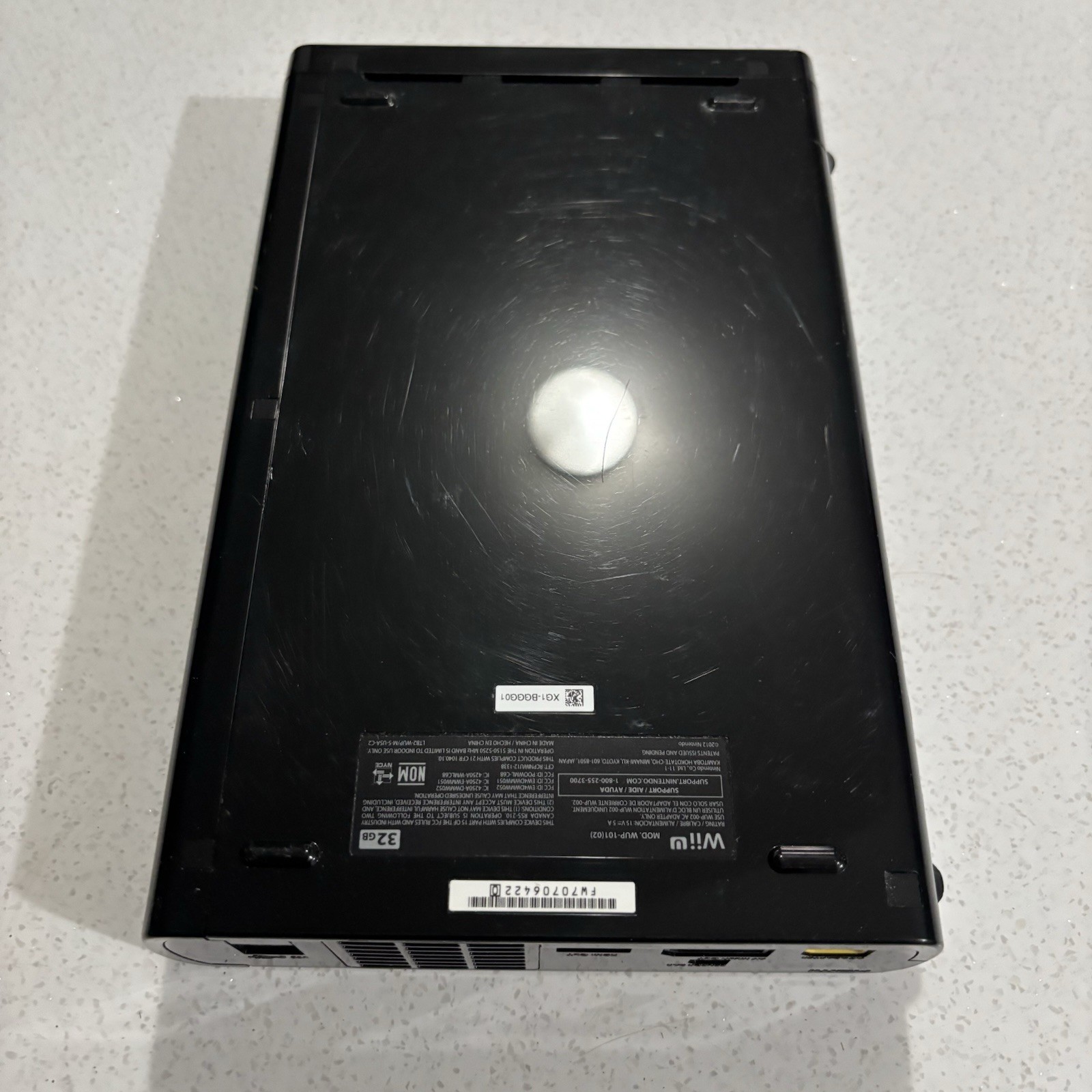 Nintendo Wii U 32GB WUP-101 (02) Black Console Only Tested