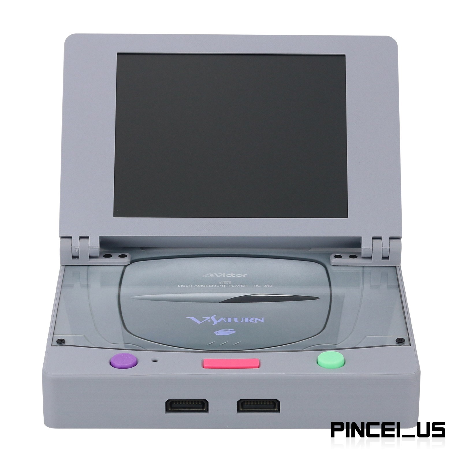 Saturn Game Console with 8″ 4:3 LCD Screen & Hifi Stereo Speakers for SS Games