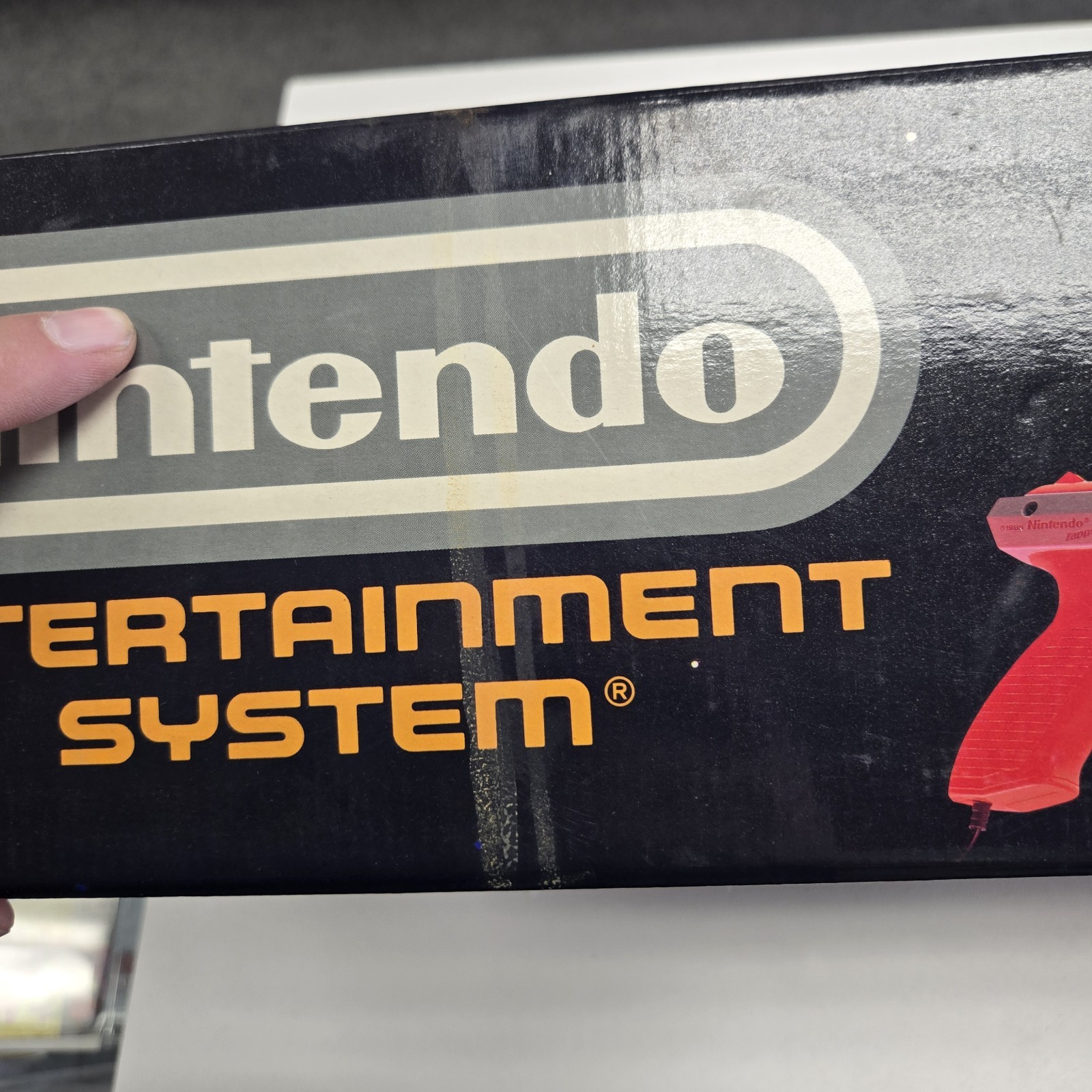 Nintendo NES Action Set Complete in Box CIB w/ Zapper Mario Duck Hunt TESTED!!!