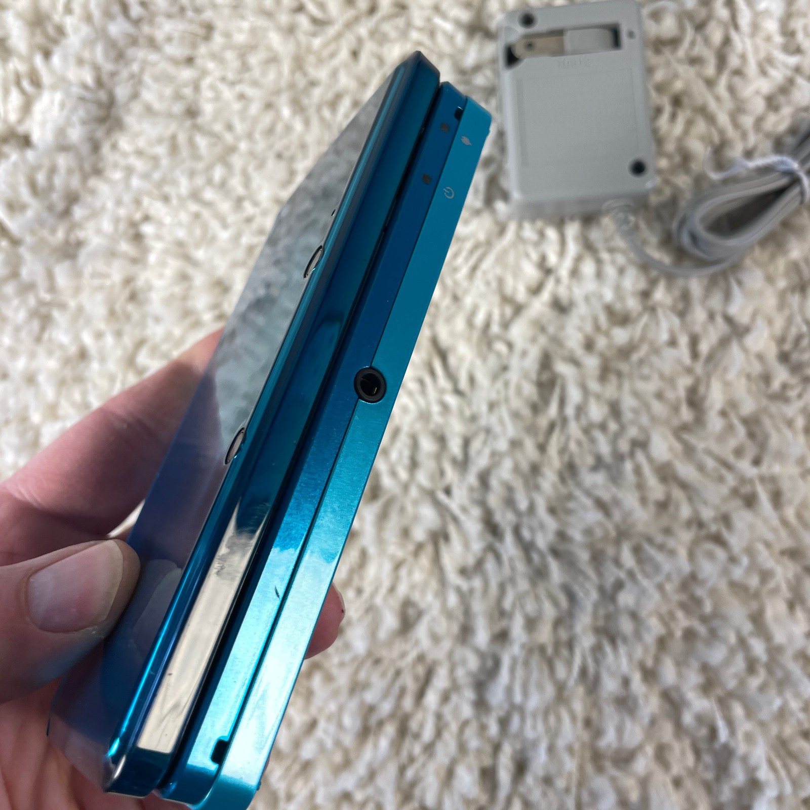 Nintendo 3DS Aqua Blue Handheld Handheld Console System CTR-001 Tested