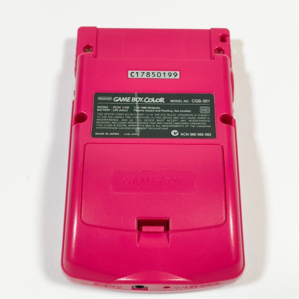 Original Game Boy Color Red Console CGB-001, Excellent Condition, Working