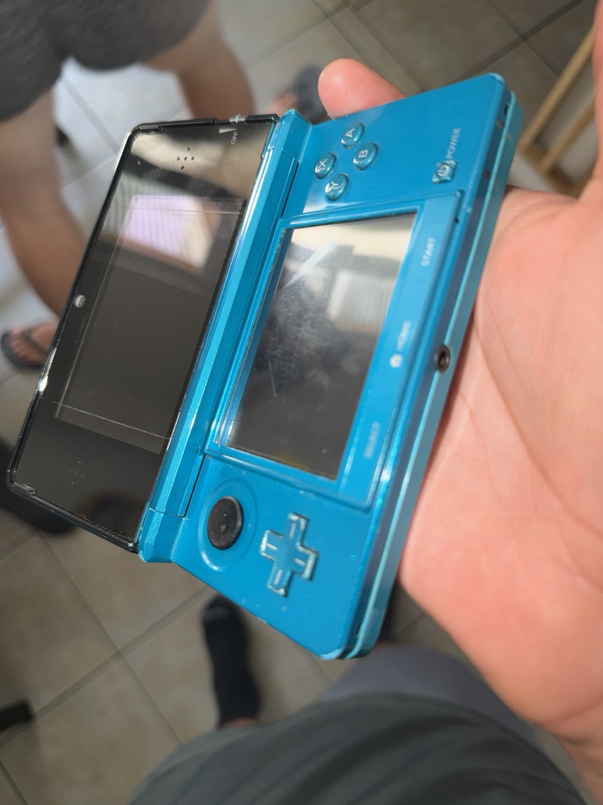 Nintendo 3DS Aqua Blue Handheld Console Touchscreen, 2GB NTSC-U/C CTR-001