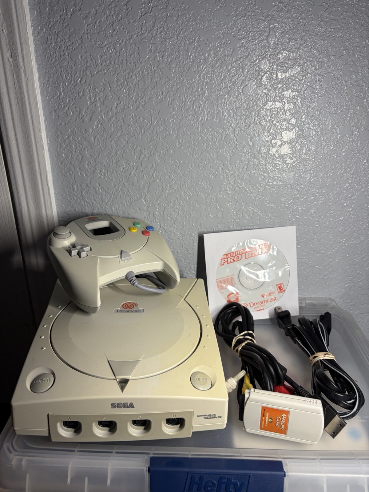 Sega Dreamcast Complete Bundle – Console, Controller, Memory + Cords – Tested