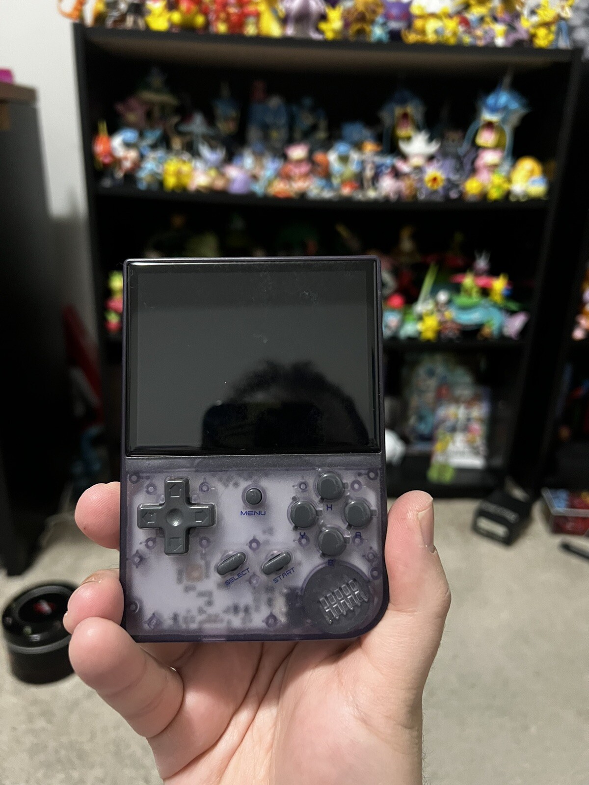 Anbernic RG35XX 64GB Handheld Console – Purple Transparent