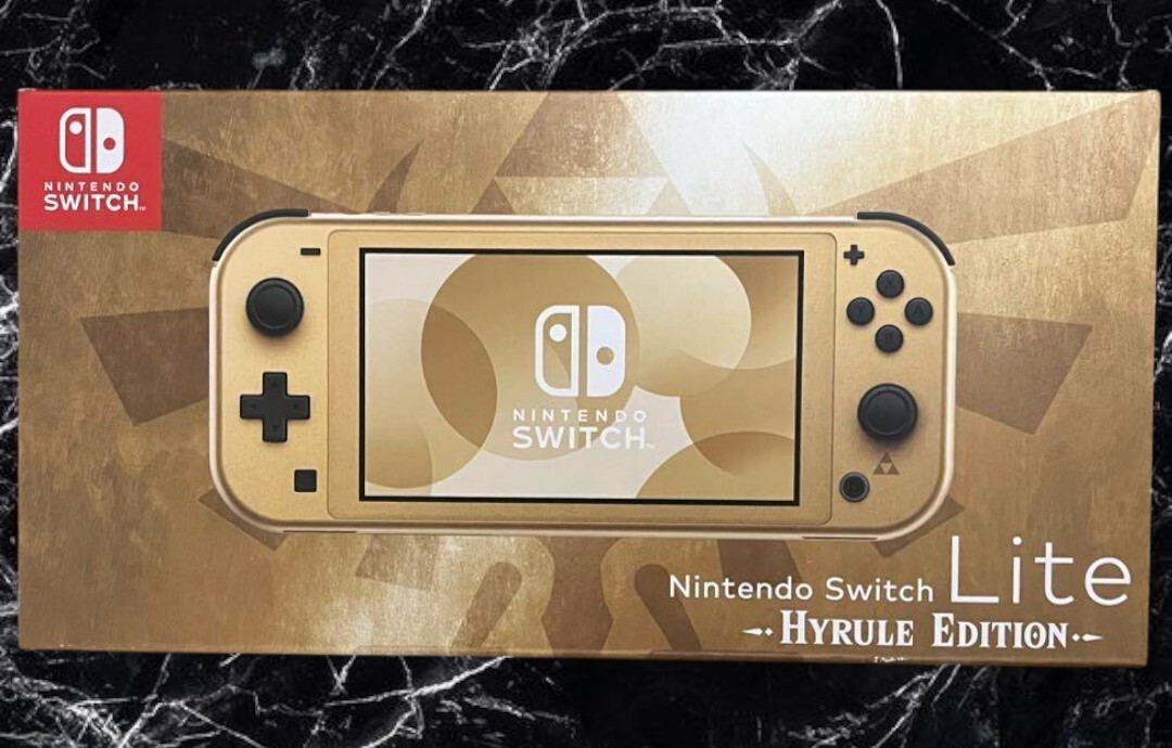Nintendo Switch Lite Legend of Zelda Hyrule Limited Edition Console Gold select