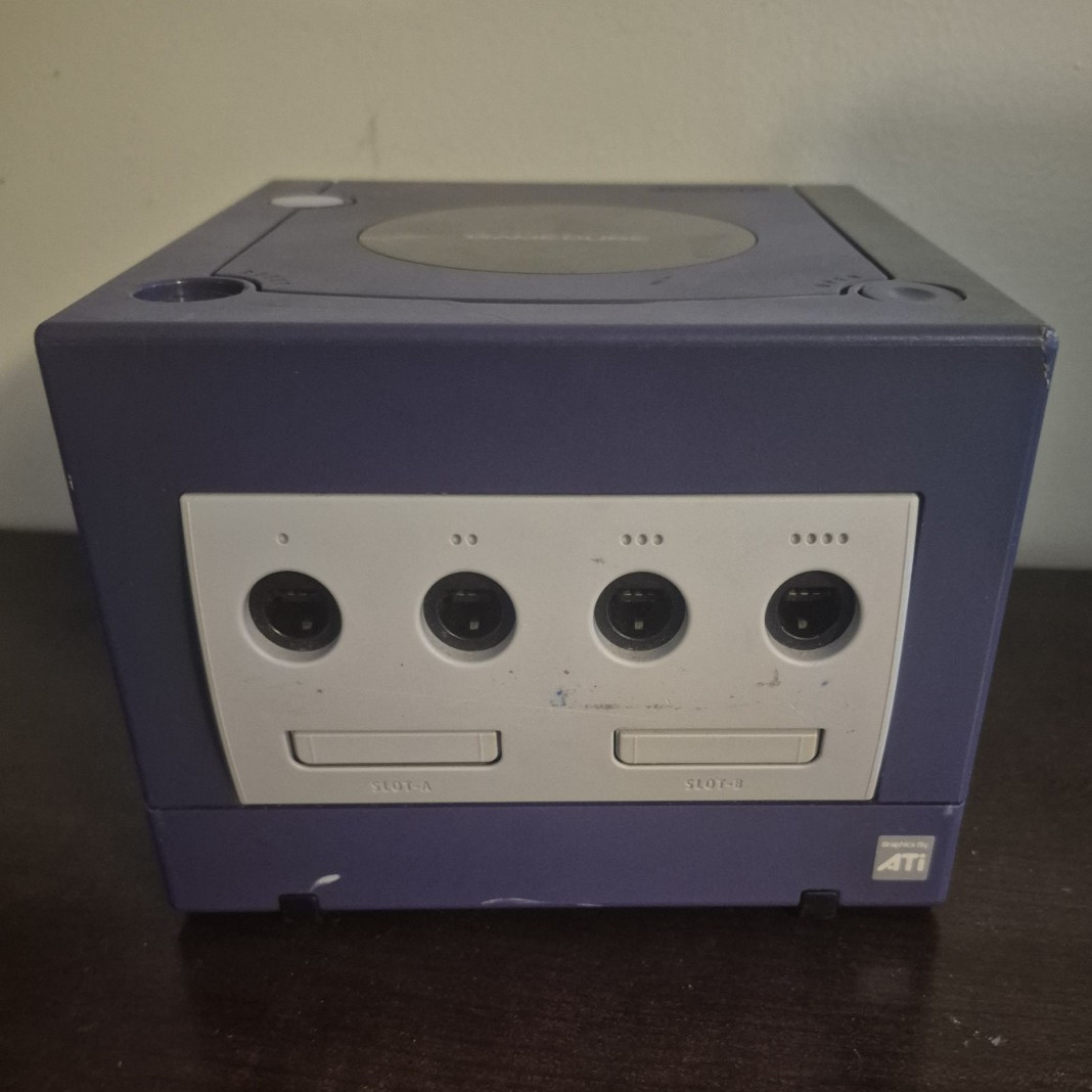 Nintendo GameCube DOL-001 Indigo/Purple Console Bundle w/ Controller, AV & Power