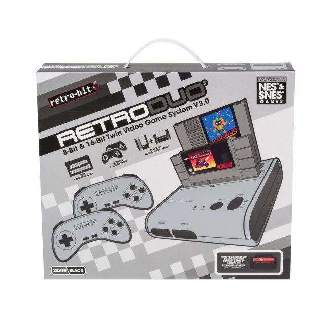 NES SNES Retro Duo Retro-Bit 2-in-1 System FC Game Twin Console (NEWEST VERSION)