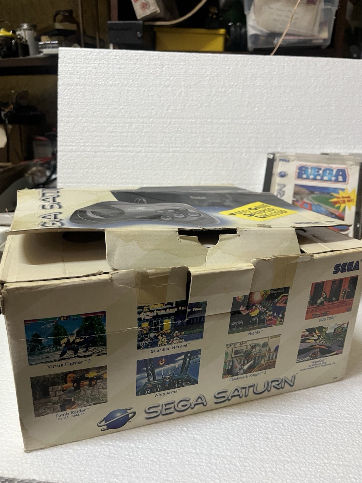 sega saturn mk-80000a lot games Controllers Original box Manual & Papers Working