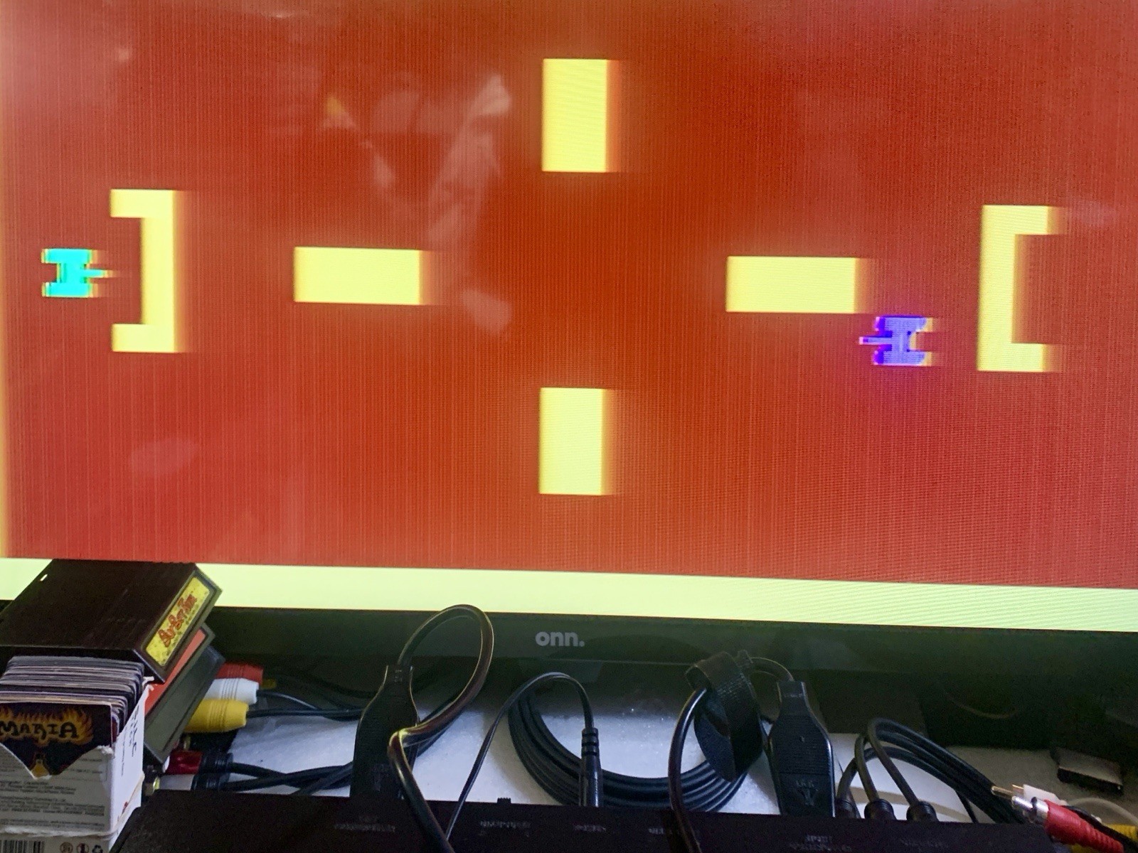ATARI 2600 CX-2600A CONSOLE/2 JOYSTICKS + SET OF PADDLES TESTED & COMBAT 6/5 EXC