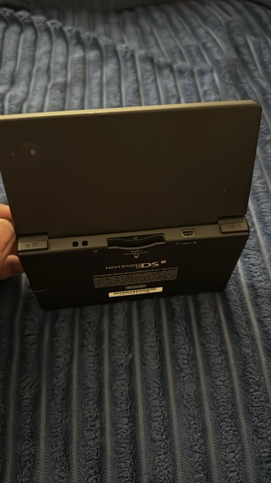 Nintendo DSi Launch Edition Black Handheld System 256mb ( megabytes ) W/ 8 Games