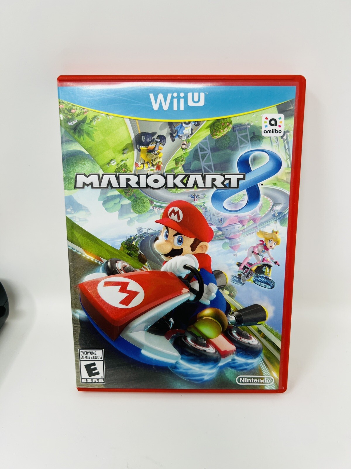 Nintendo Wii U 32GB Black Deluxe Console & Gamepad Mario Kart 8 System Bundle