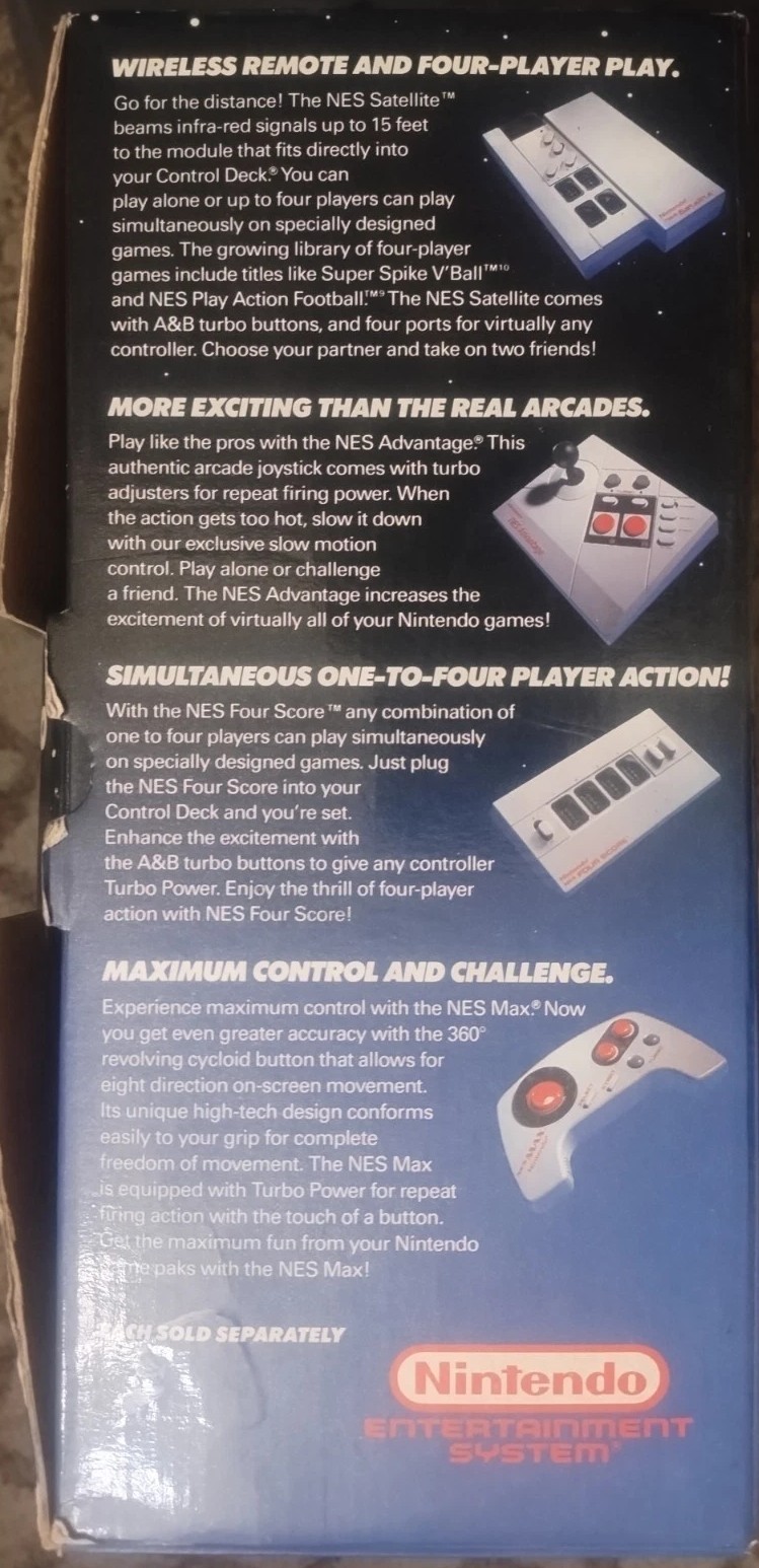 Nintendo Entertainment System NES Action Set *NO GAME* Clean Console, Accessorie