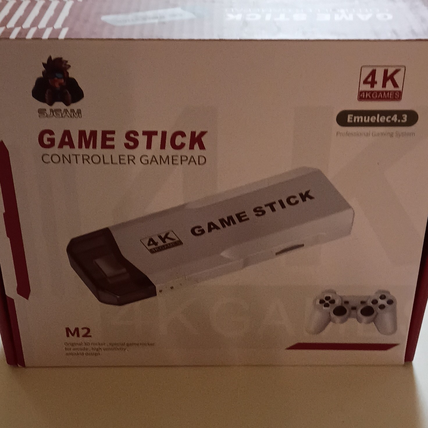 SJGAM M2 Microconsole Game Stick 4K UHD HDMI w/ 2 Wireless Controllers