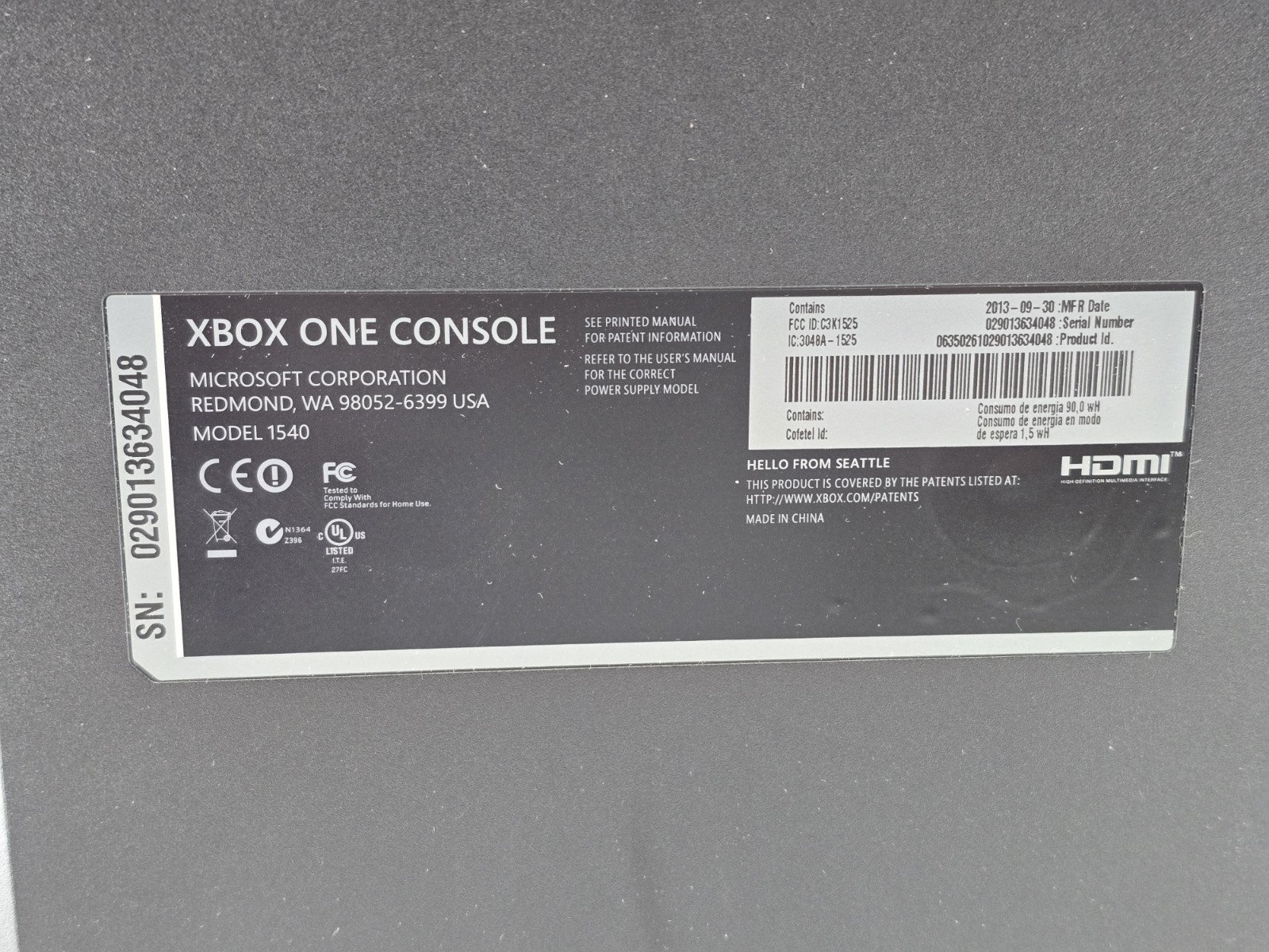 Xbox One Day One Edition Console (Microsoft) W/ Box, Controller & Cords – Tested