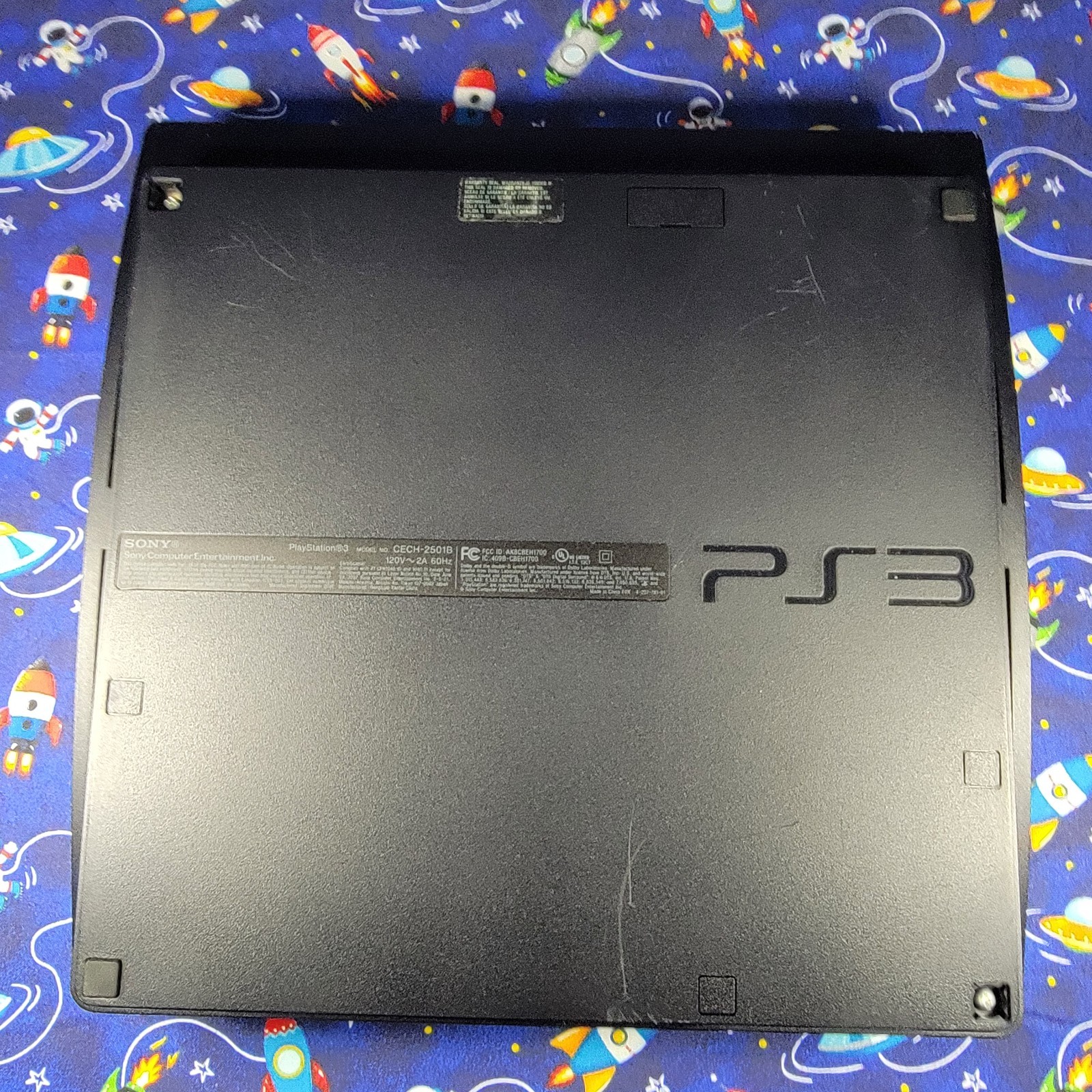 Sony PS3 Slim CECH-2501B 320GB Console Bundle Controller & Cables Tested