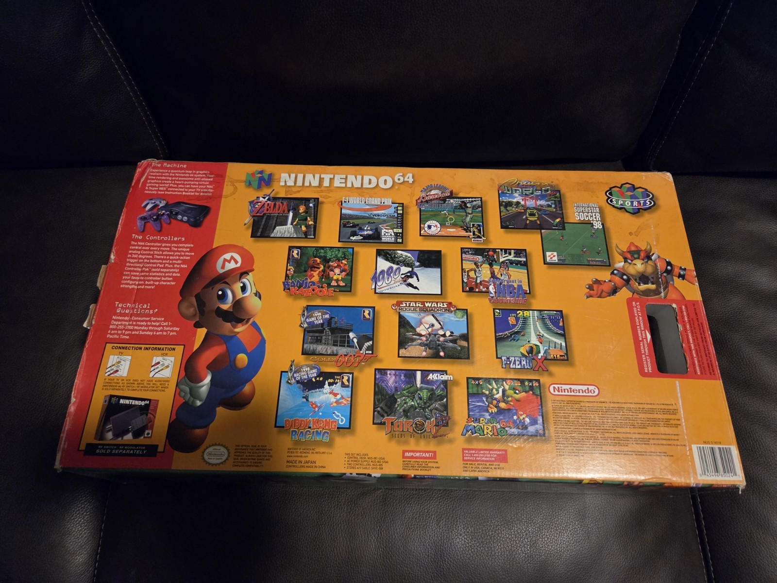 New Nintendo 64 N64 Console Atomic Purple Controller Bundle CIB Complete Unused