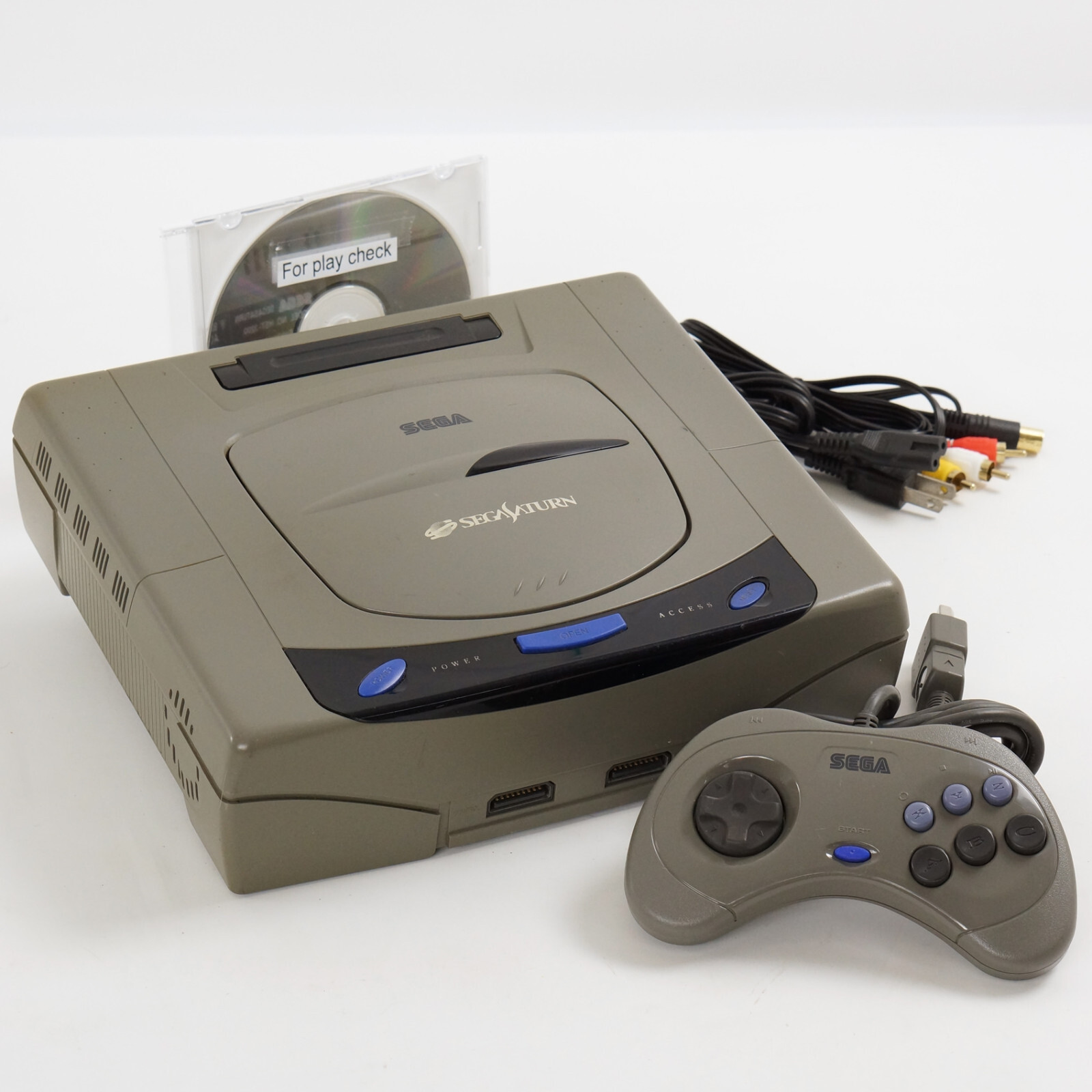 Sega Saturn GREY Console Tested System FREE SHIPPING HST-3200 NTSC-J B50131047