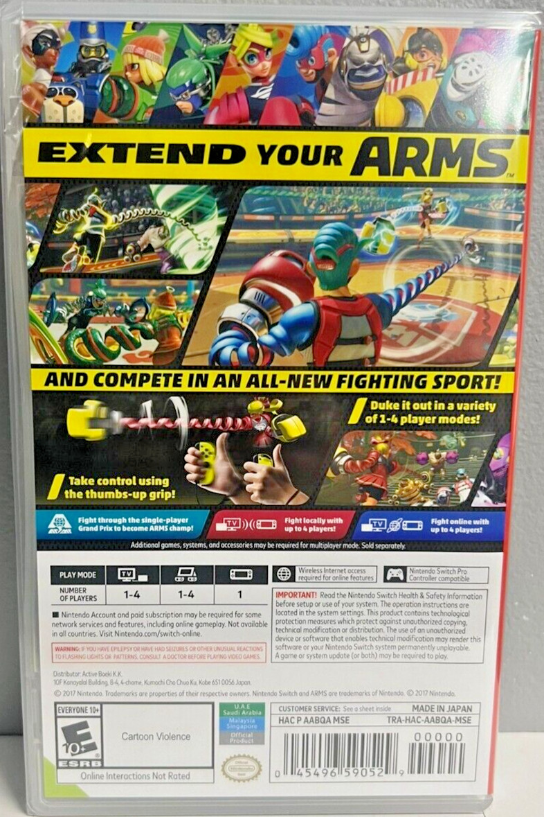 ARMS Switch Brand New Game Special (Multiplayer, 2017 Sports Fighting)