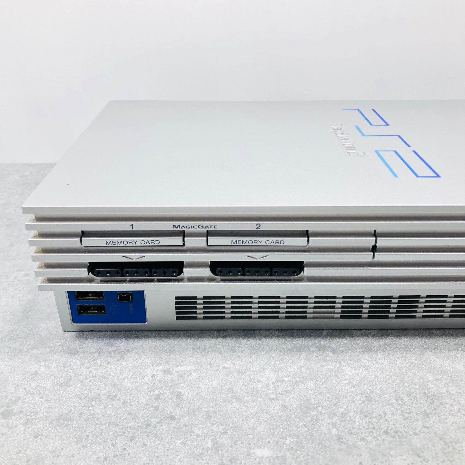 [Ex+5] Sony PS2 / Playstation PS 2 SCPH 39000 Silver Console NTSC-J Japan 06-37