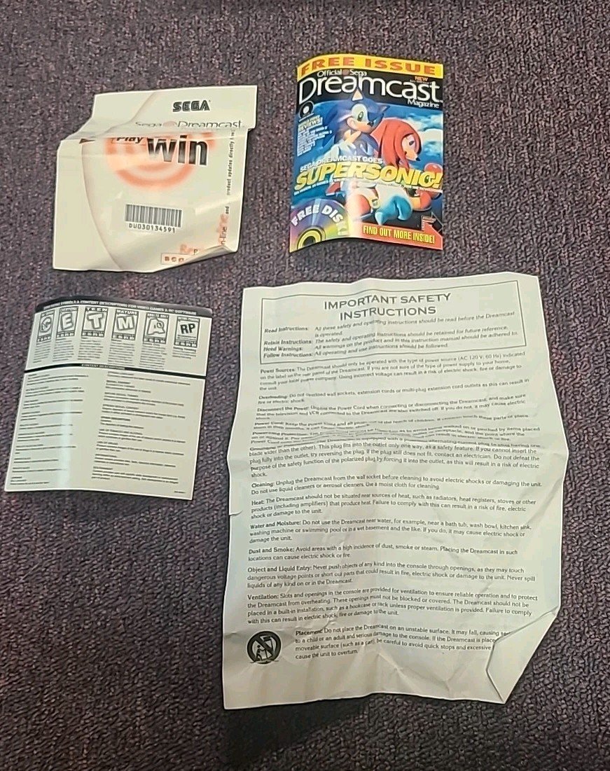 Sega Dreamcast Launch Edition Home Console in Box