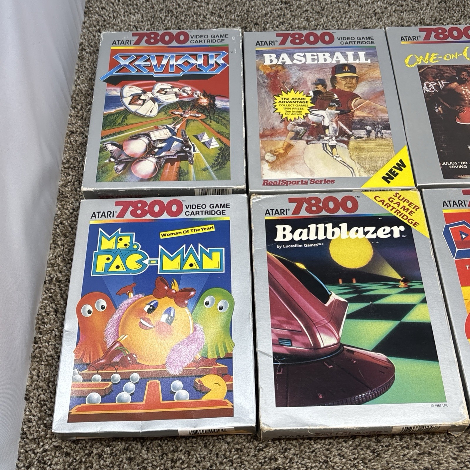 Atari 7800 Console And Games Bundle In Box Fully Tested 11 Games All Cables CIB