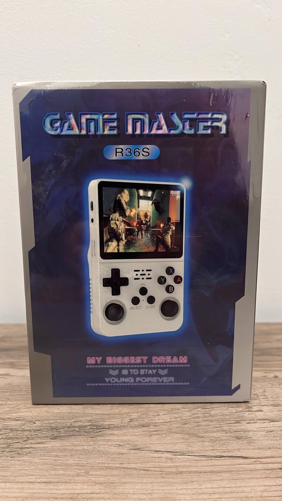 Game Master R36S Clone Handheld Game Console Purple 64gb
