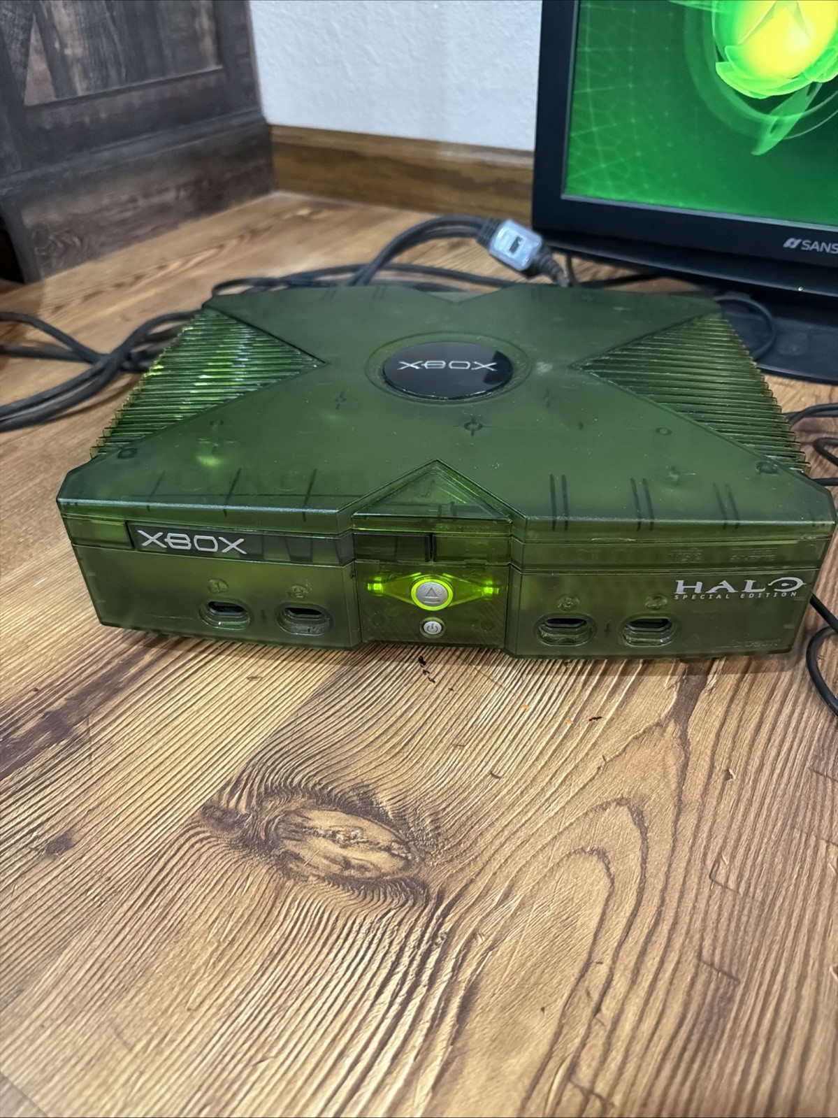 Microsoft Original Xbox Halo Special Edition Console Green Bundle Tested Works!1