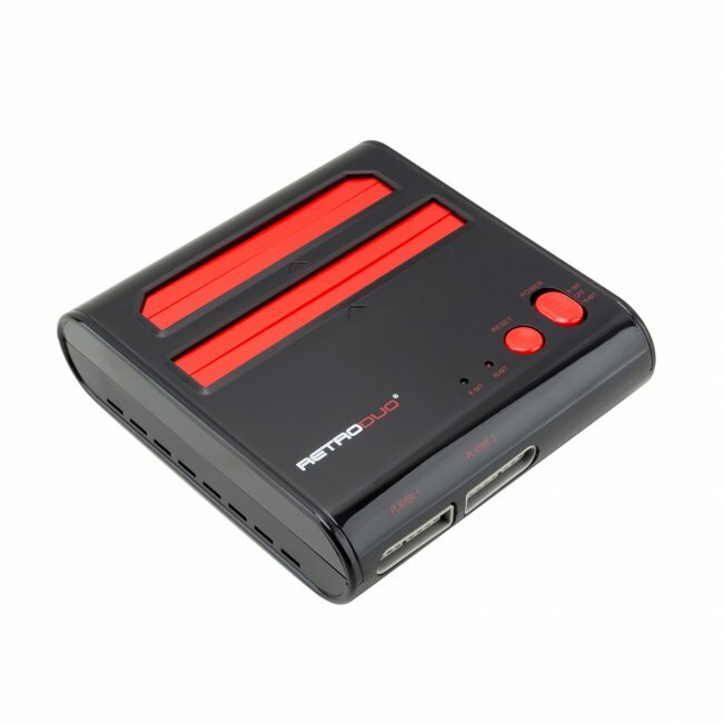 Retro Duo Console SNES & NES Dual 2in1 System -Red/Black -2 Controllers «New»