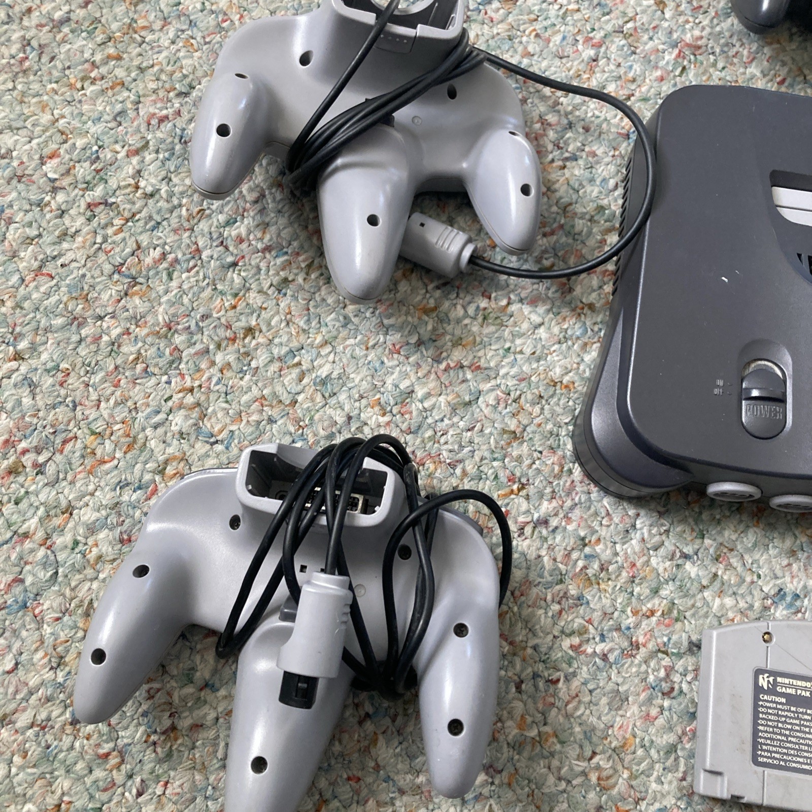 N64 Console + Expansion Pack + 5 Controllers Oem Nintendo + 4 Games UNTESTED