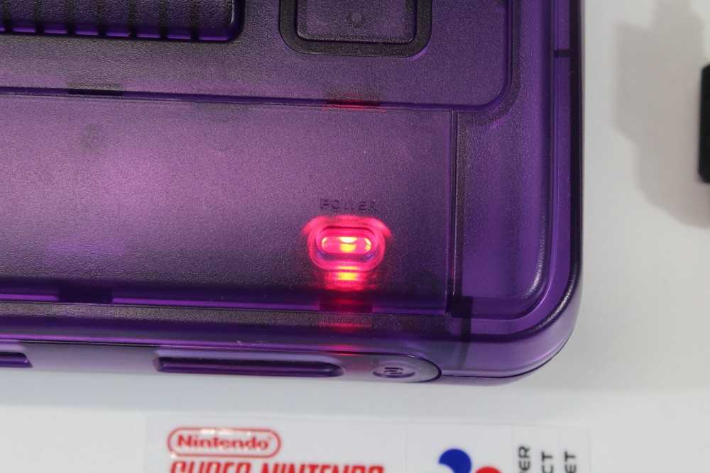 Nintendo Super Famicom Clear Purple Console SFC Controller AC AV Mario Kart SNES