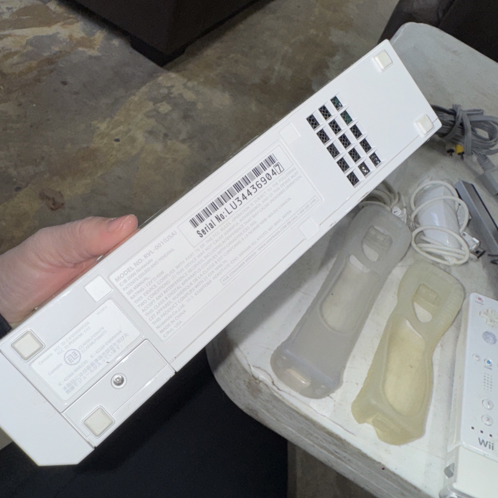 Nintendo Wii RVL-001 White Console Bundle – Tested and Working