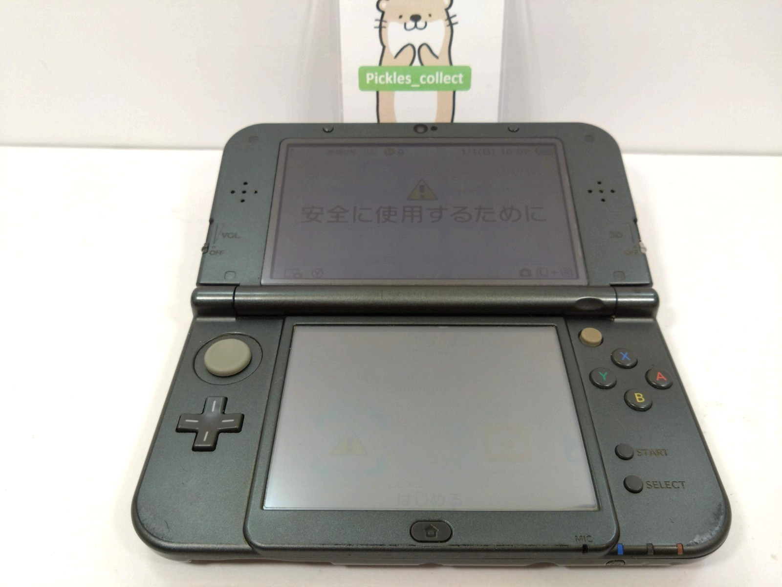 Nintendo New 3DS LL XL Metallic Black RED-001 w/Stylus 4GB Japanese Tested 0601G