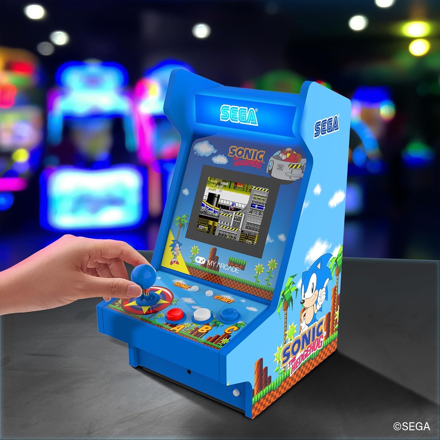 My Arcade Sonic The Hedgehog Mighty Player: 4in1 Arcade Countertop Video Game,