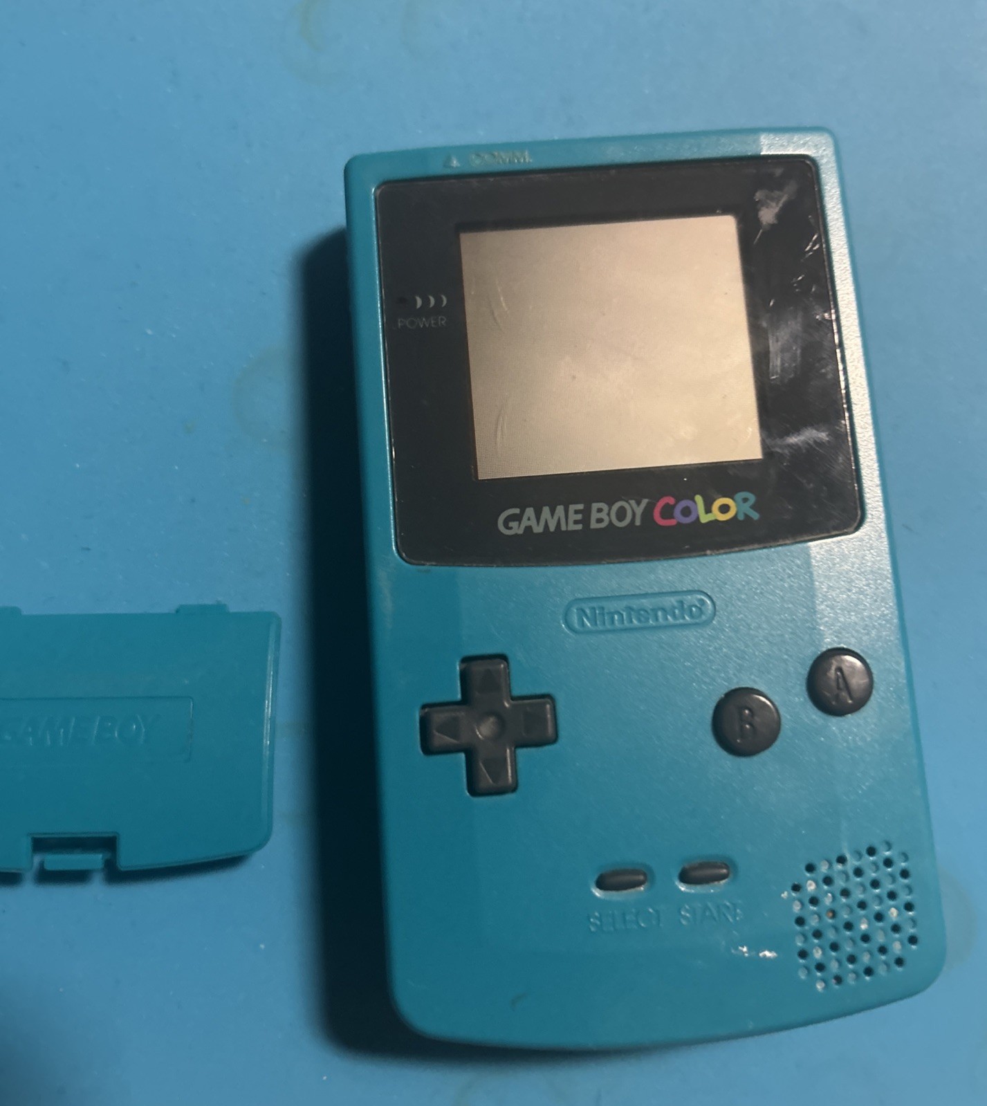 Nintendo Game Boy Color Teal For Parts Repair