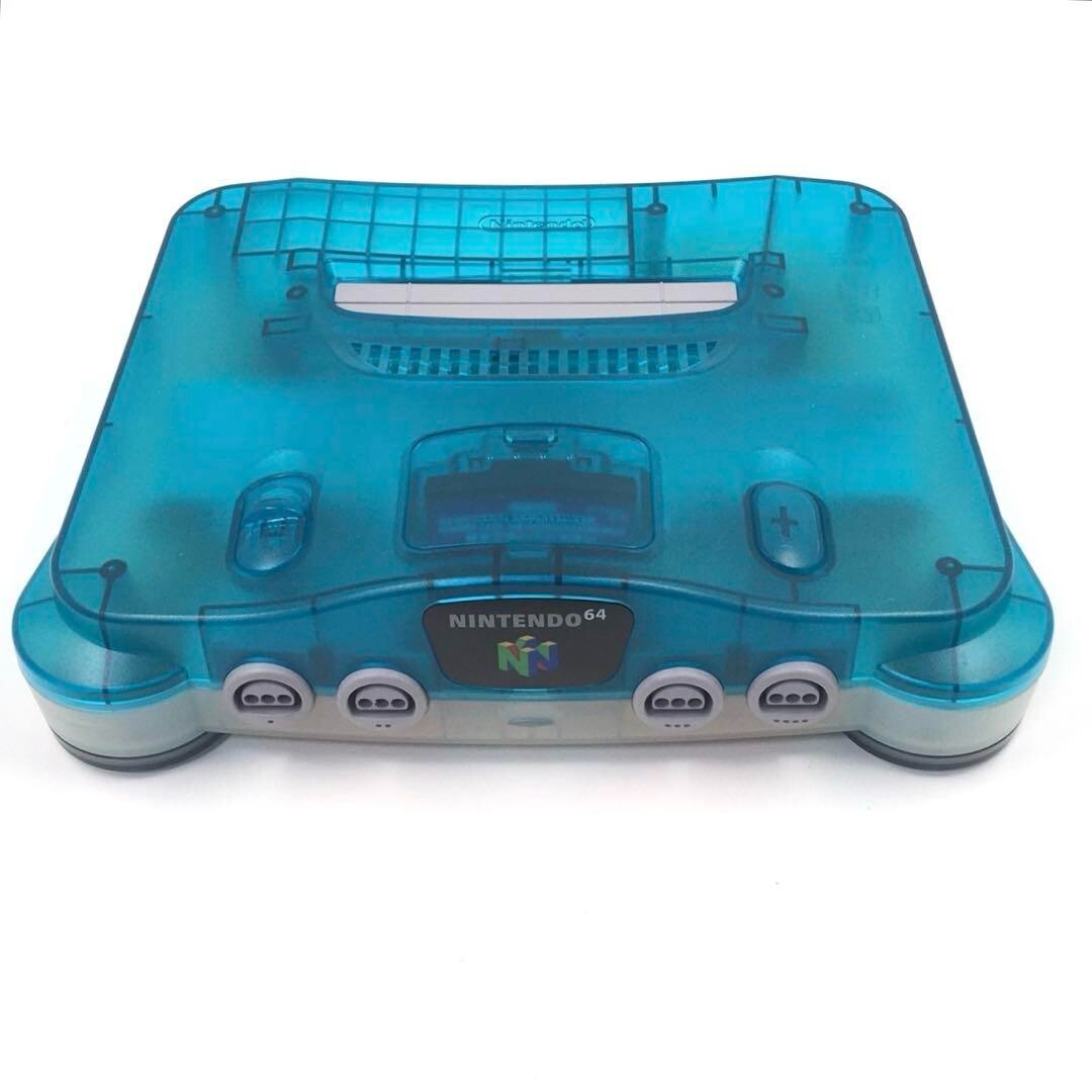 Nintendo 64 Clear Blue Console N64 Chose Original Controller Cables REGION FREE