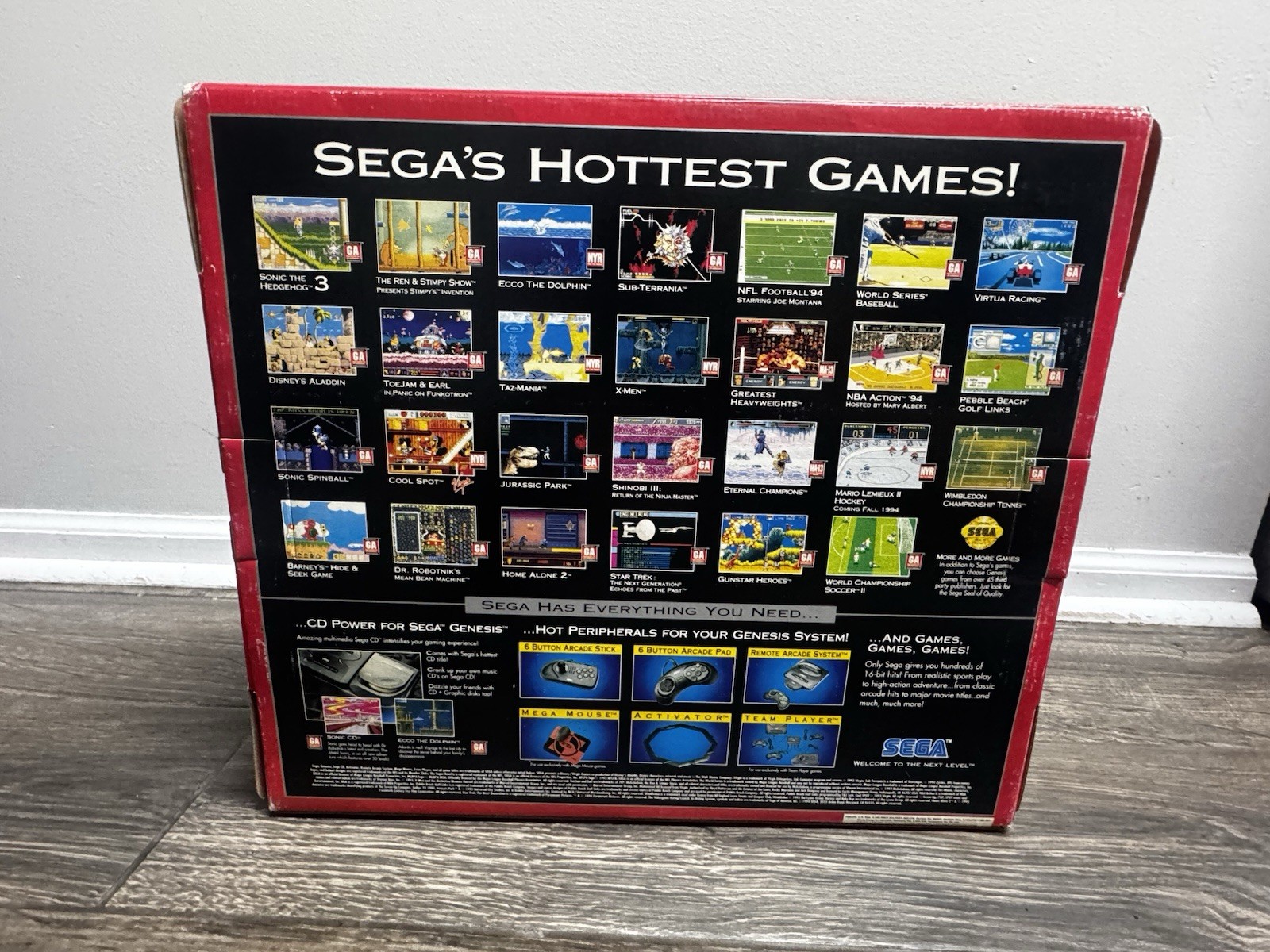 Sega Genesis Sports System – Complete CIB NFL Football 95 Console Lot