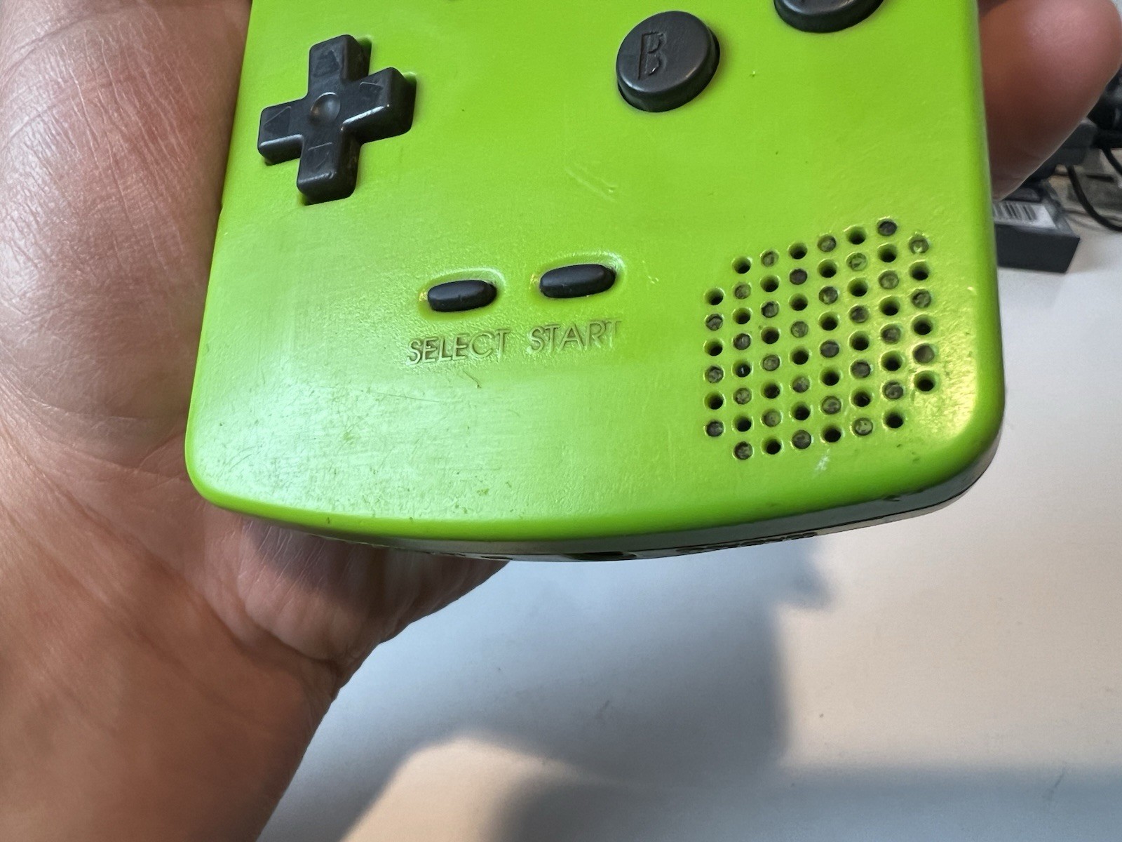 Nintendo Game Boy Color W/ 6 Games Tested, Working. Kiwi Green. See Description.