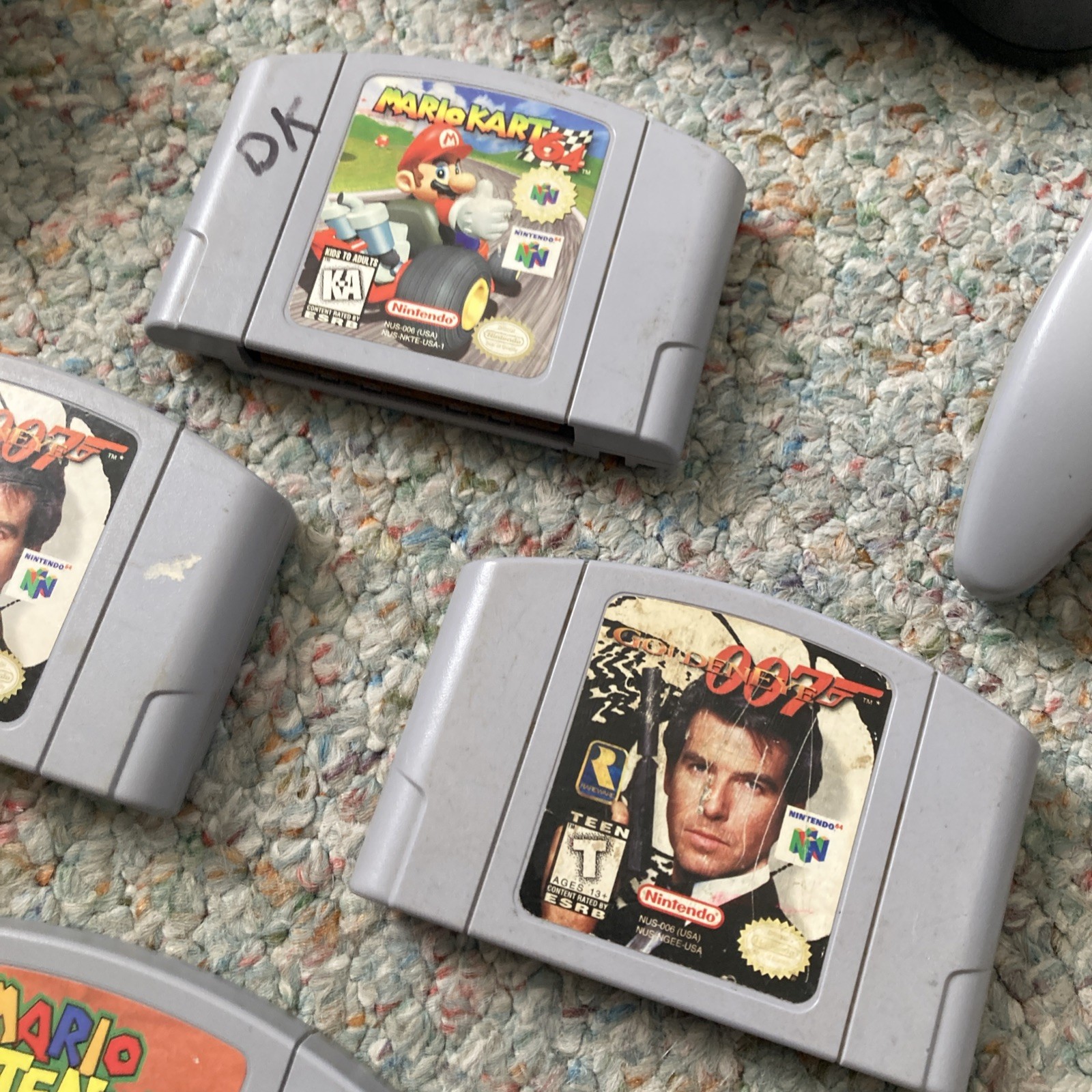 N64 Console + Expansion Pack + 5 Controllers Oem Nintendo + 4 Games UNTESTED