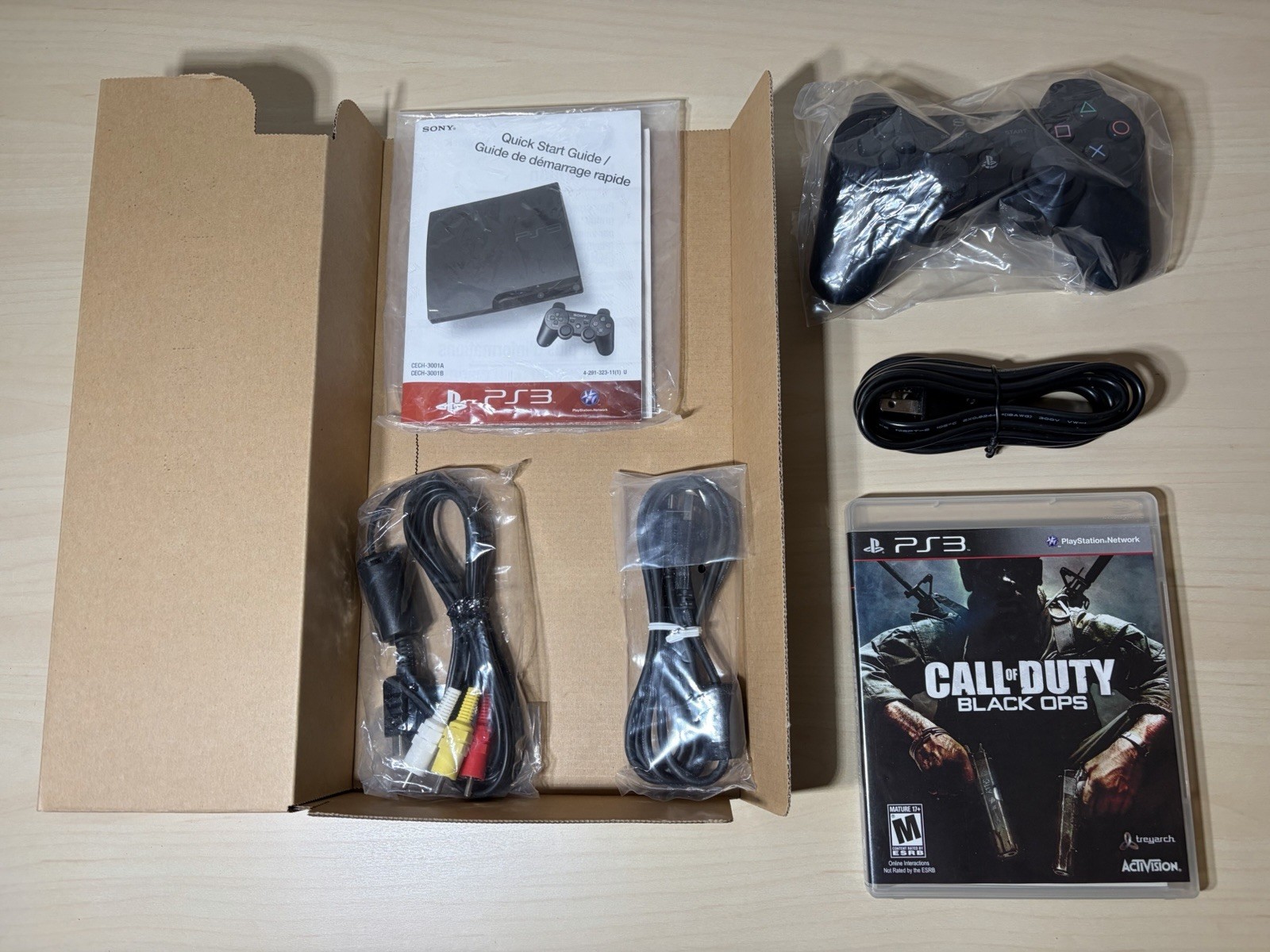 Sony PlayStation 3 PS3 Slim 160GB Call Of Duty Black Ops – Complete – Mint Cond