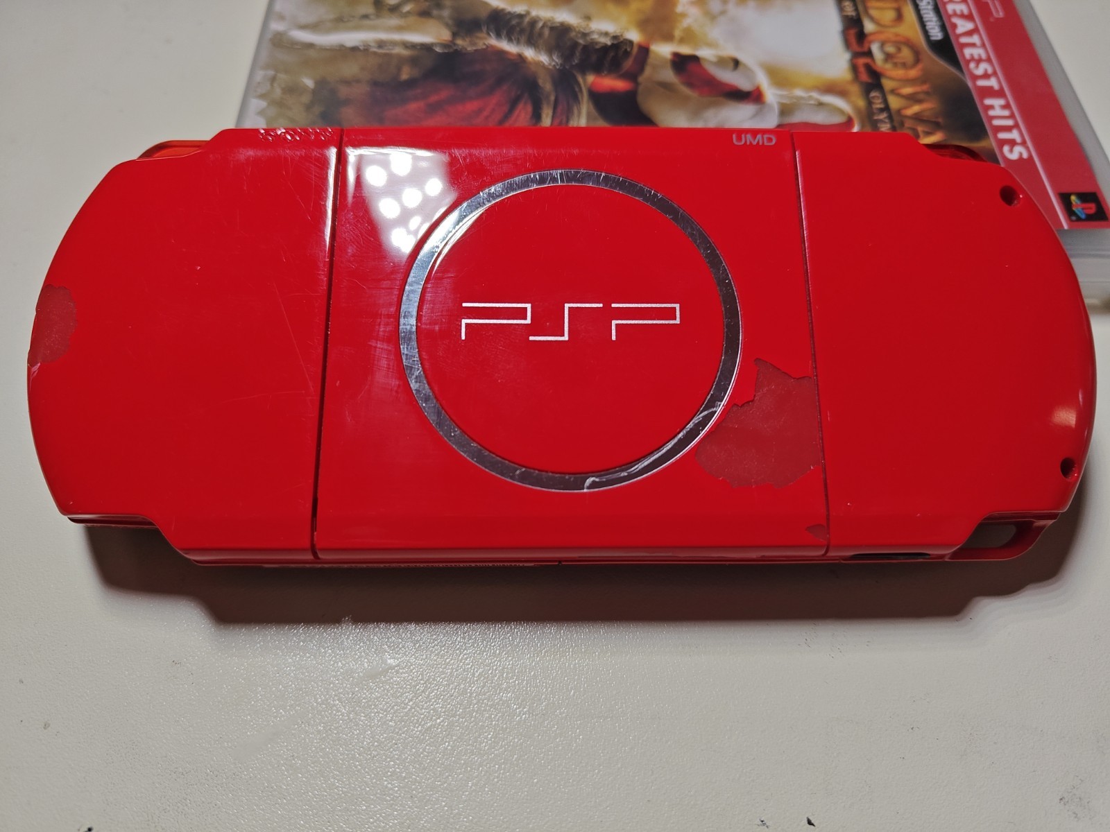 Sony PSP 3001 God of War Red & Black *NO Battery Or Charger*+ Game. Tested Works