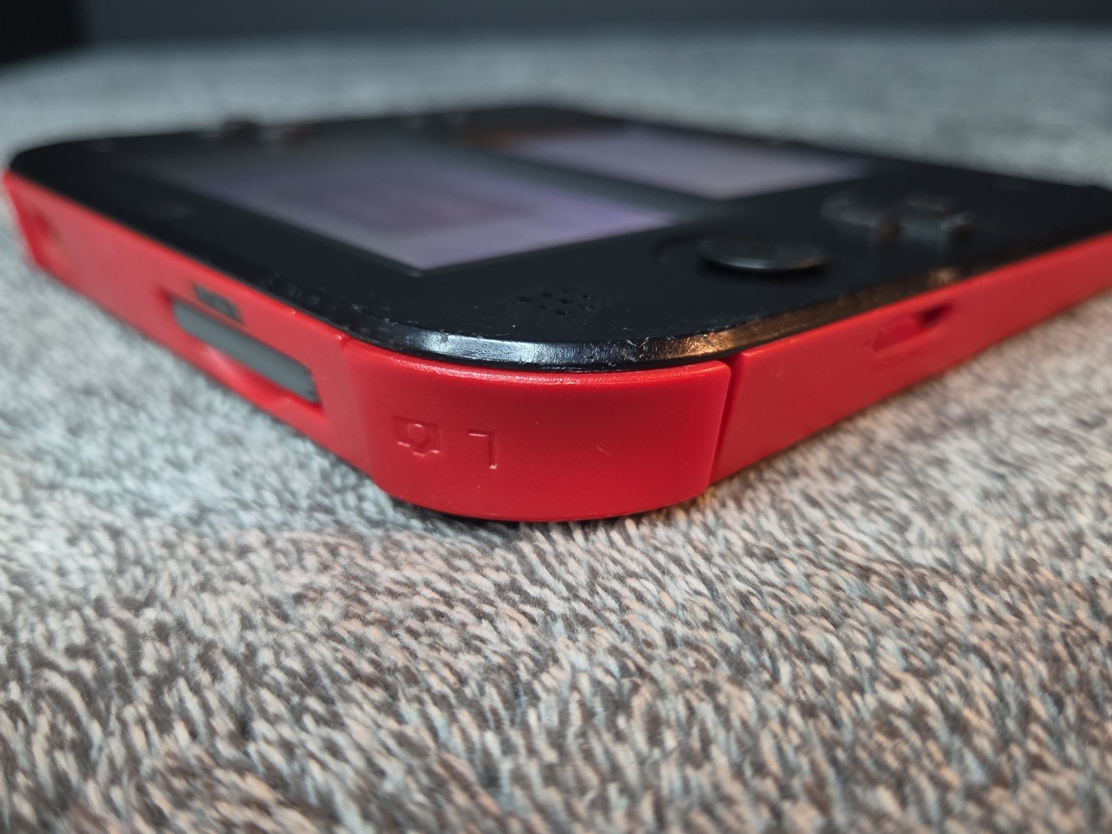 Nintendo 2DS Black & Crimson Red System Tested And Working Console Only