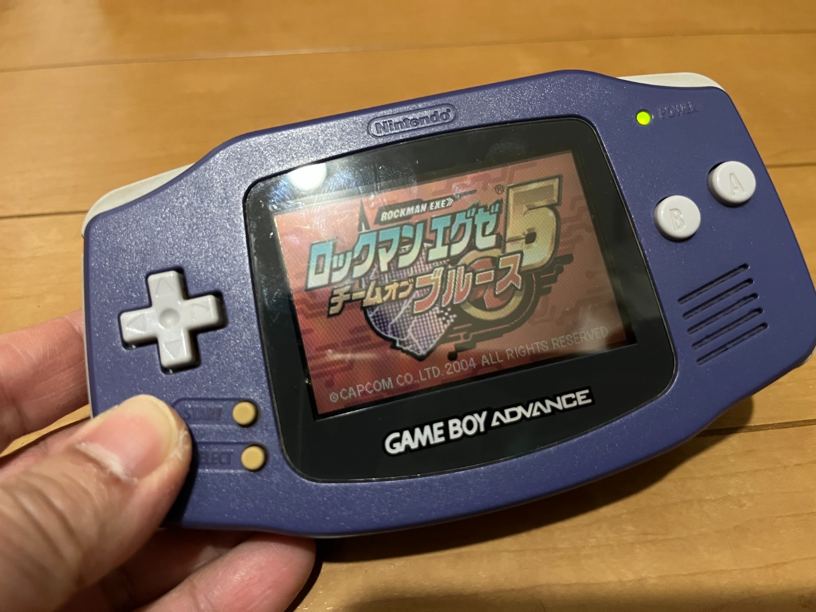 GameBoy Advance Violet Color console and 2 Games GBA