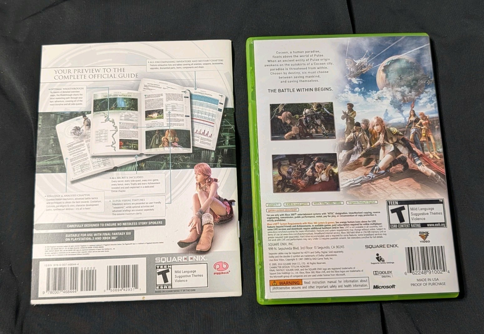 Xbox 360 Special Edition Final Fantasy XIII Console Bundle 250GB Near-Mint Set